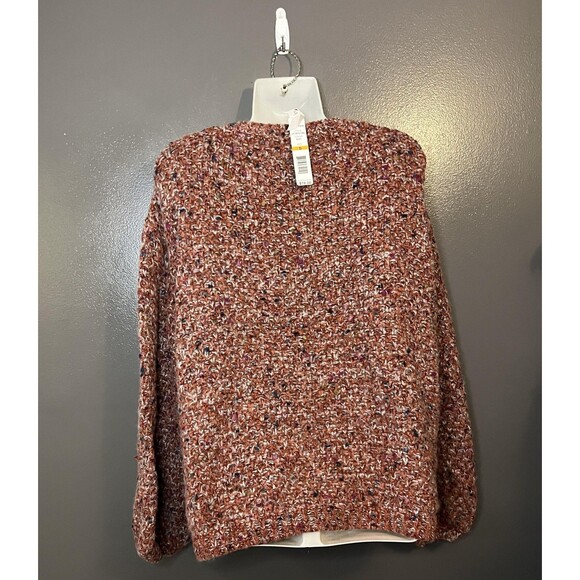 Joseph A Sweater Womens Small Rust Multicolor Chunky Knit Pullover Cozy NWT - Picture 4 of 8